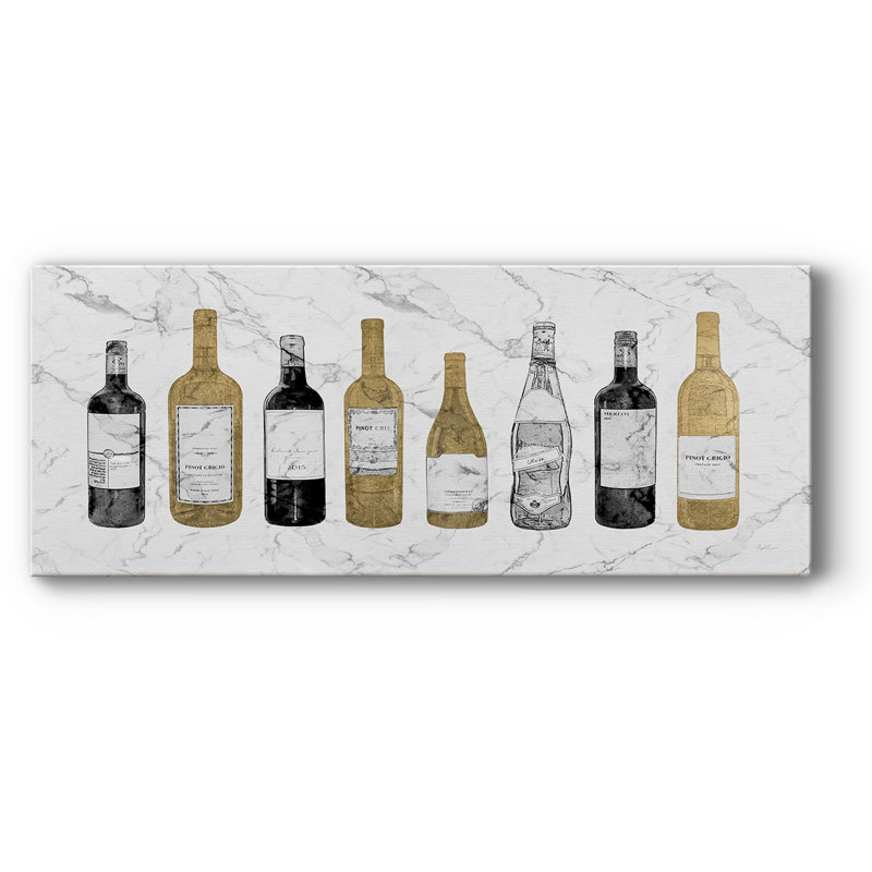 Glam Wine Bar, H 20 po x l 50 po x P 1,5 po