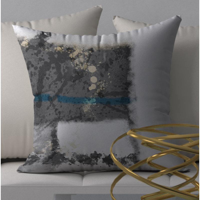 Housse de coussin carrée/insert, 18 po x 18 po