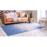 Minturn Abstract Blue/Gray Indoor/Outdoor Area Rug