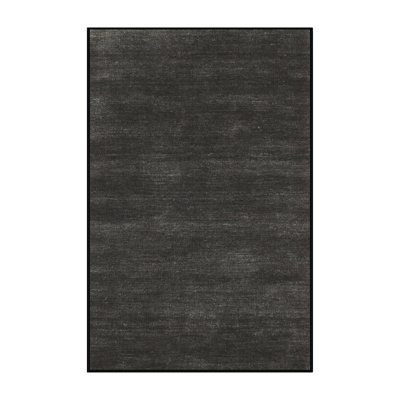 Tapis décoratif noir Priester
