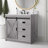 Jillian 36'' Single Bathroom Vanity with Engineered Stone Top-80130027
