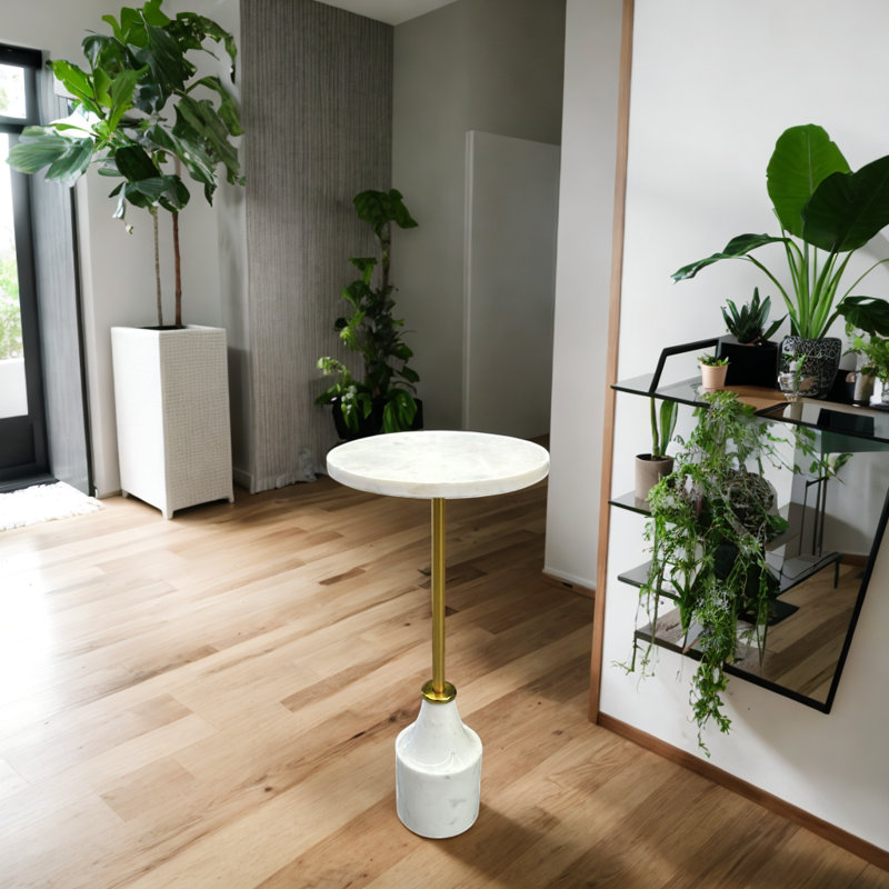 Marble Top End Table