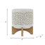 PLATEAU DE 8 po AVEC SUPPORT EN BOIS, BEIGE