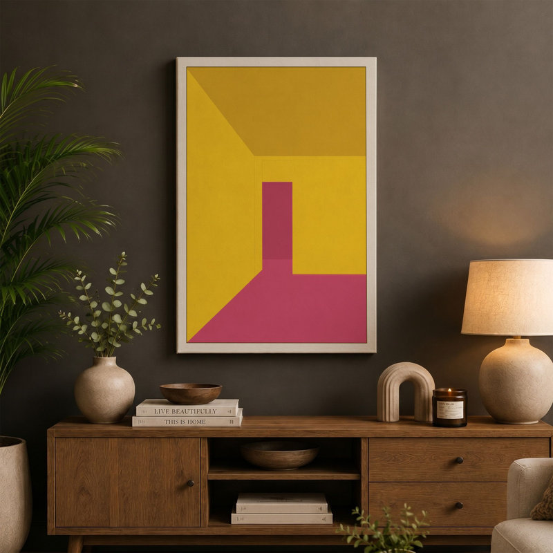 Chromatic Geometry Geometric - Wrapped Canvas, 30x20 - 76.2 x 50.8 cm, White Border