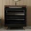 Meuble-lavabo autoportant moderne avec lavabo vasque en céramique et plateau en pierre frittée durable-125514754-125514755