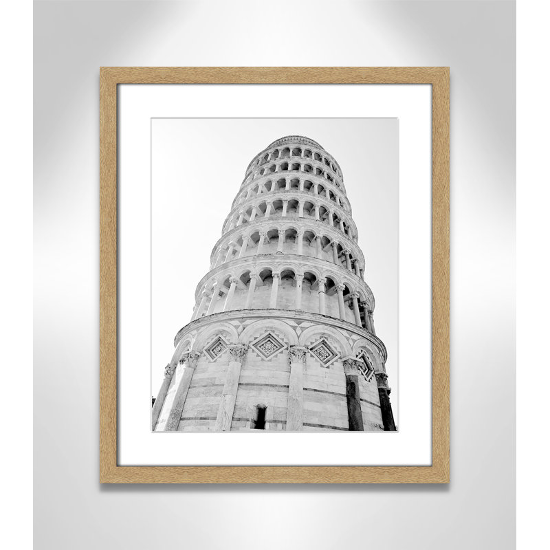 Iconic City Collection "Pisa" par Natalie Carpentieri, Cadre photo naturel naturel, Oui, H 19 po x l 16 po x P 1,25 po
