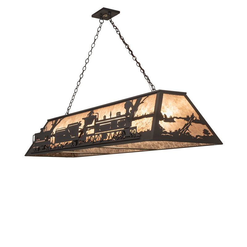72" Long Train Oblong Pendant