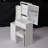 29.2" Small Space Left Bedside Cabinet Vanity Table + Cushioned Stool-650193940
