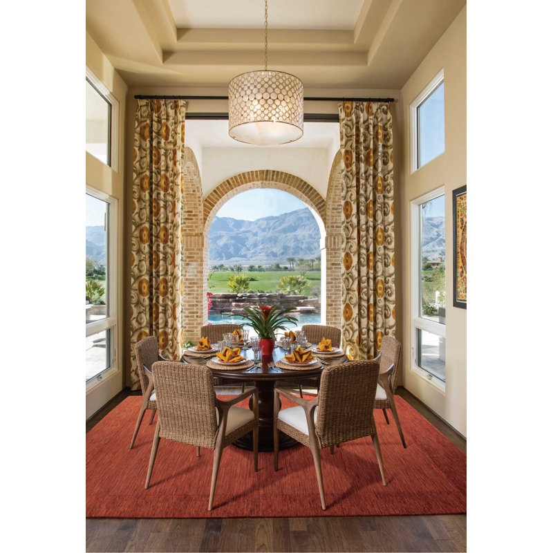 Ripple Wool Area Rug in Barn, Rectangle 5'6" x 7'5"
