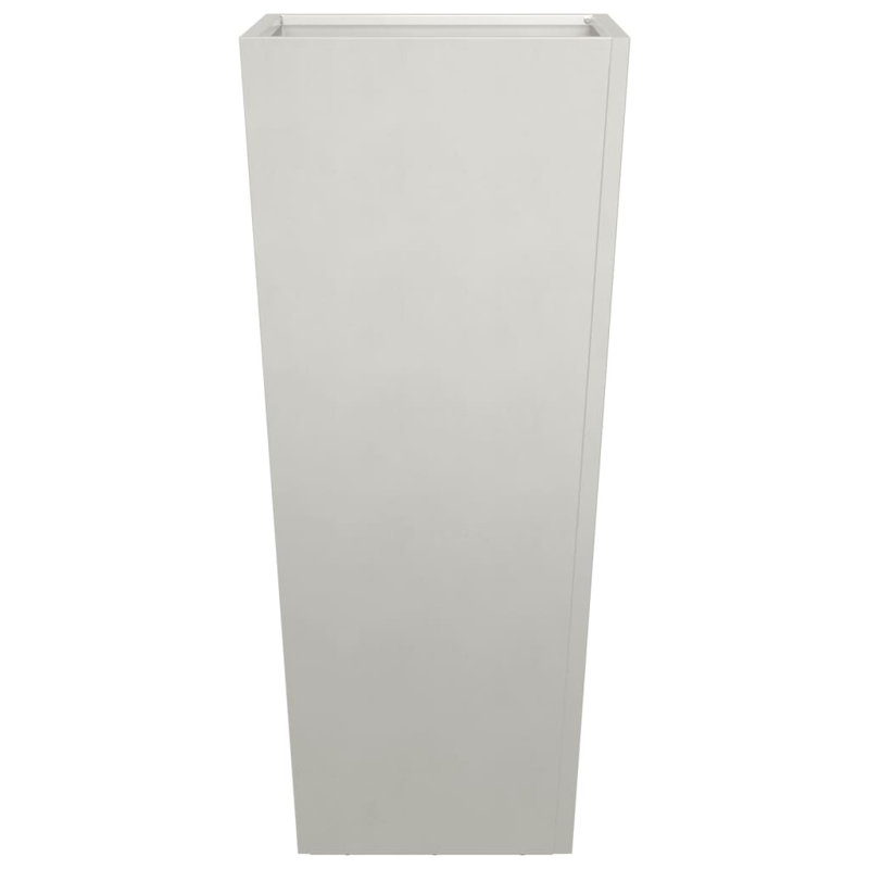 Asua Metal Planter Box, 75cm H x 35cm W x 35cm D, Stainless Steel