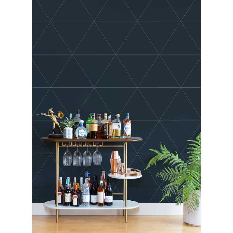 Rouleau de papier peint lisse L 30 pi x l 20,5 po Alaze Twilight, Noir