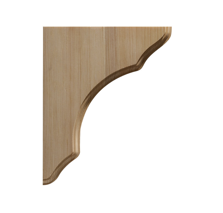 6.25'' H x 4.94'' W x 0.88'' D Wood Bracket / Corbel Ornamental Mouldings