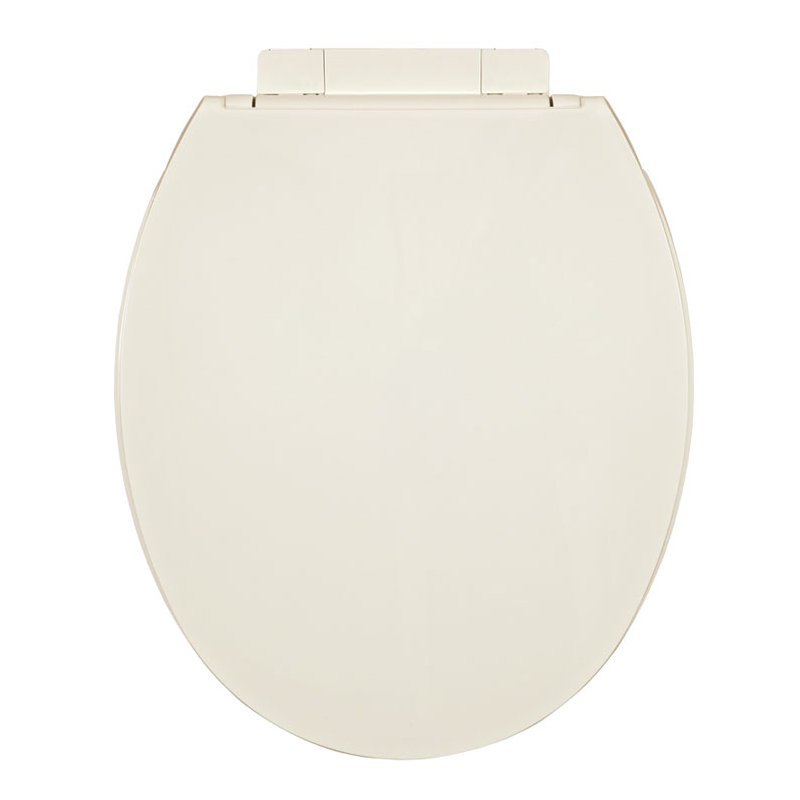 Luxury Round Toilet Seat and Lid, Biscuit / Linen