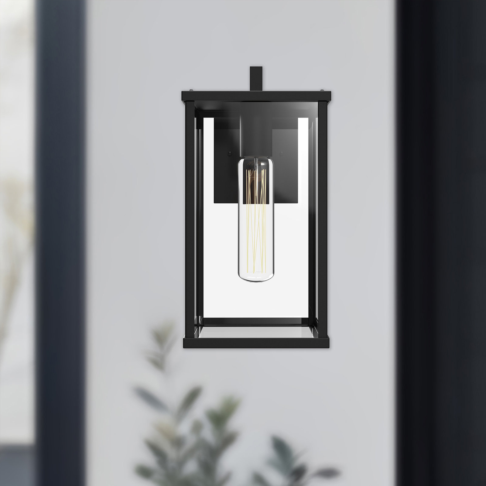 Midas Single Light Outdoor Wall Light, 12.375" H x 6.375" W x 8.875" D