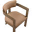 Chaise rembourrée en cuir Phalan-31556014-31556009