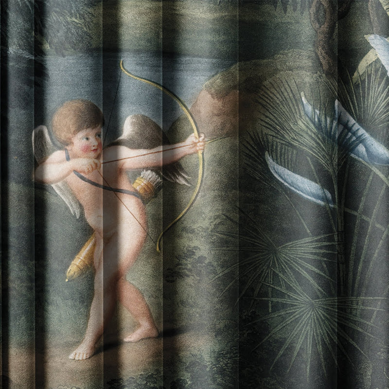 Saboun Velvet Blackout Curtain Panel Pair, 148cm Width x 400cm Drop