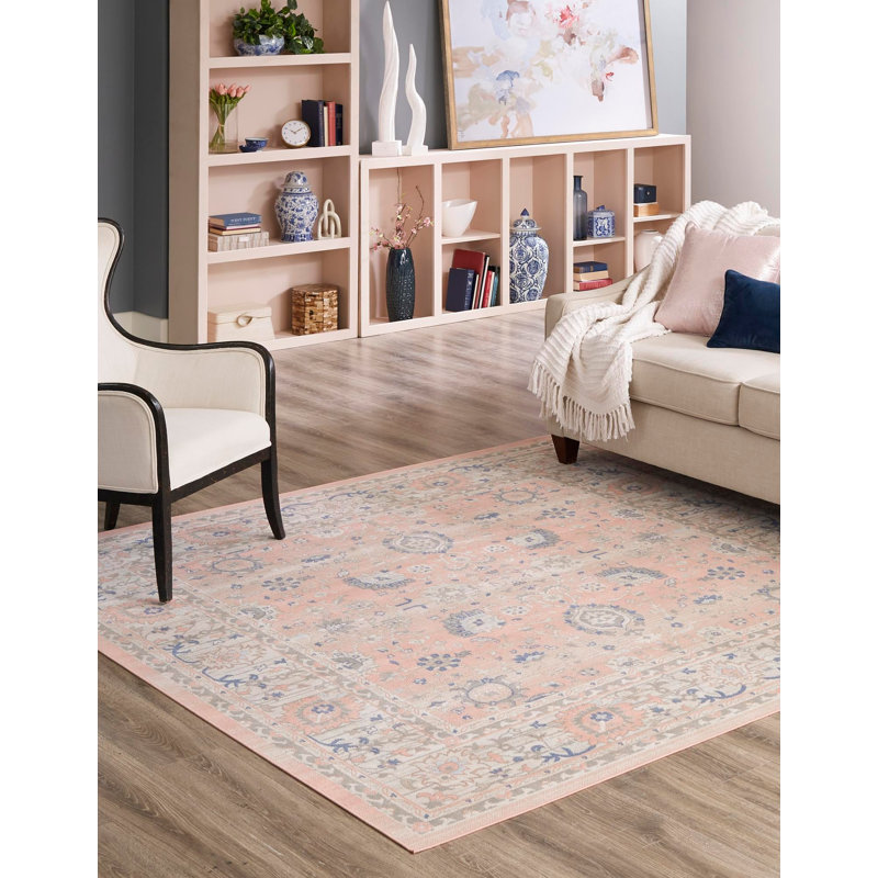 Exann Oriental Indoor Rug, Square 7'10"