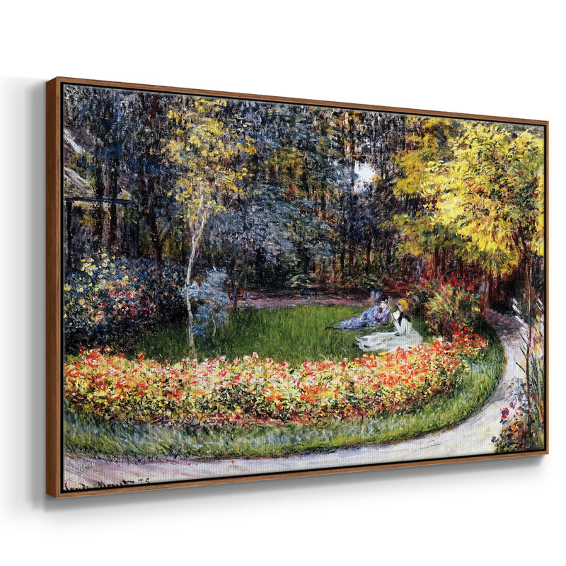 Dans le jardin, 1875, Noyer, H 17 po x l 25 po x P 2 po