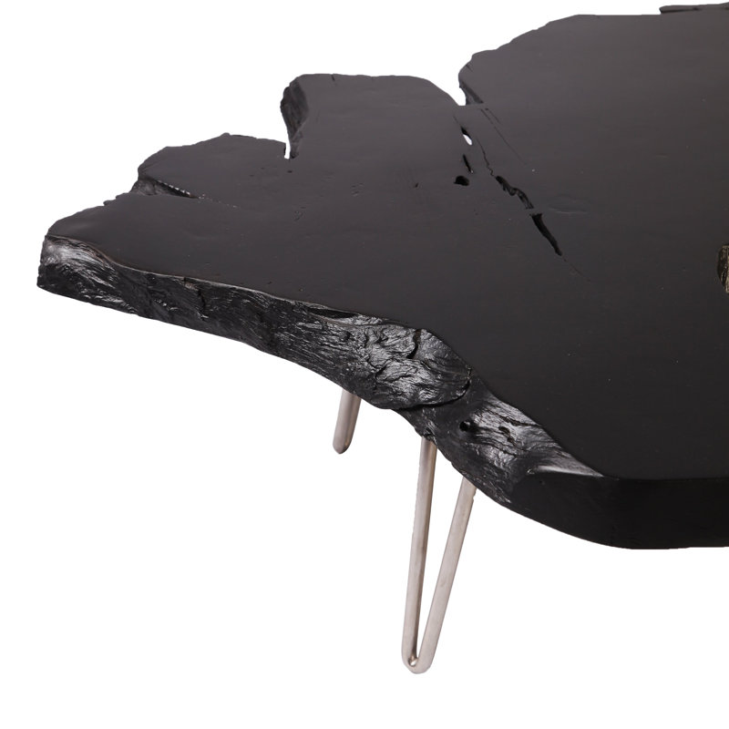 Table basse Black Teak Root Living Edge