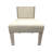 Elegant Ivory 22.5"D x 18.5"W x 41.5"H Tufted Back Dining Chair with Nailhead Trim-1974536703-1926119122