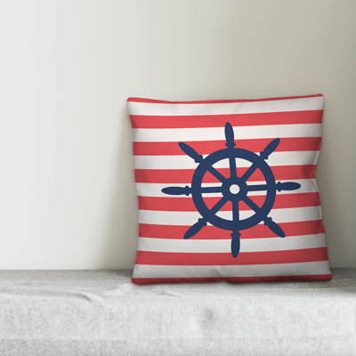 Striped Outdoor Throw Pillow