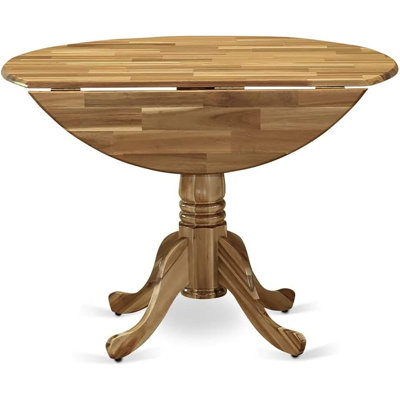 Silvas Extendable Round Solid Wood Dining Table