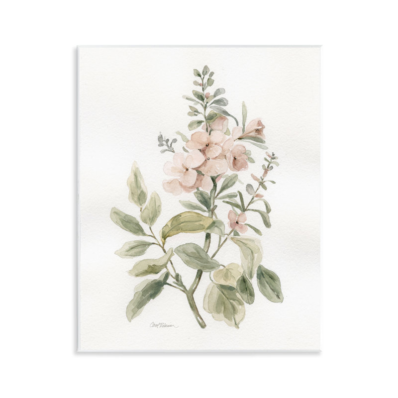 Art mural botanique «Dicat Blooming» par Carol Robinson