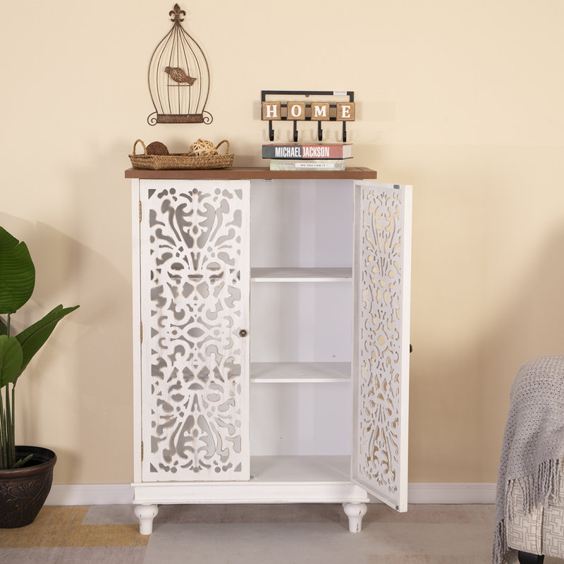Ezzell Accent Cabinet, White
