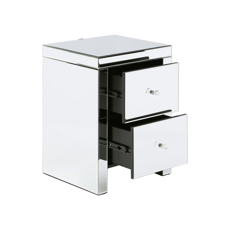 Zack 2 Drawer Bedside Table