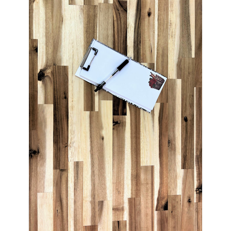 Îlot de boucherie en acacia 74 po x 39 po, L 74 po x l 39 po x P 1,5 po