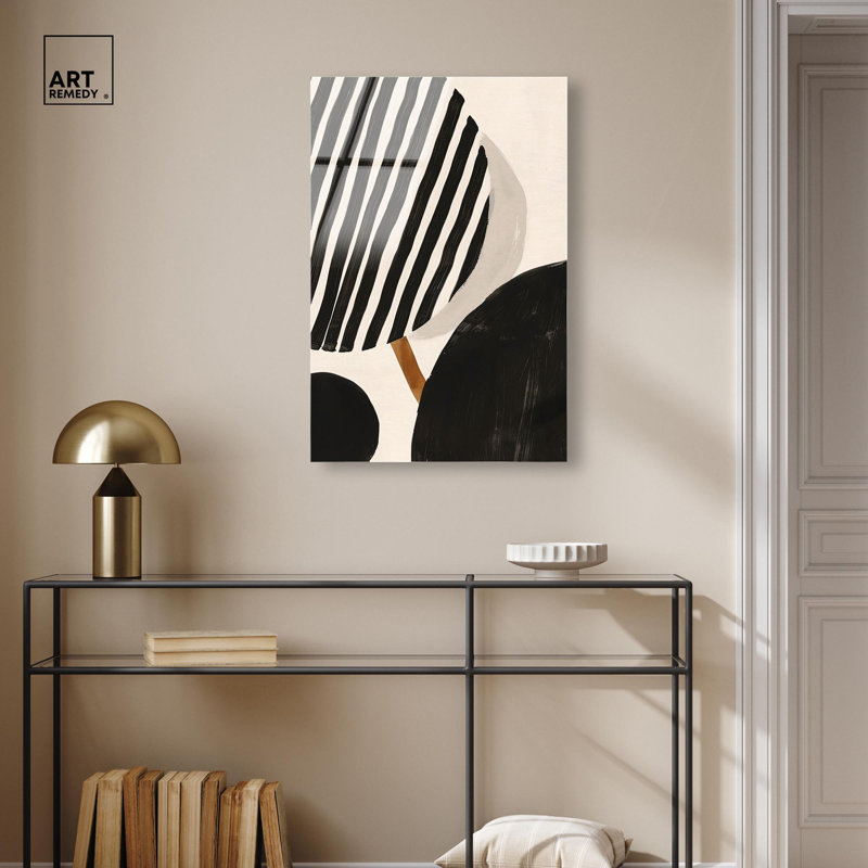 Décoration murale linéaire moderne Linear Contempo par Art Remedy, prête à être accrochée, H 30 po x l 20 po