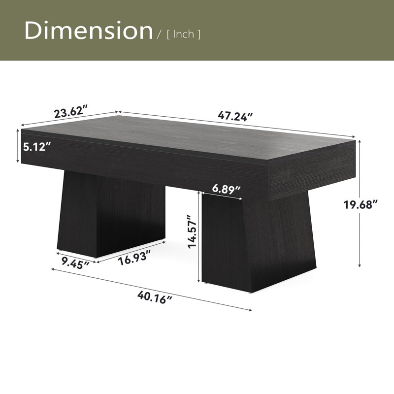 Wooden Coffee Table,Rectangular Greeting Table,Center Table