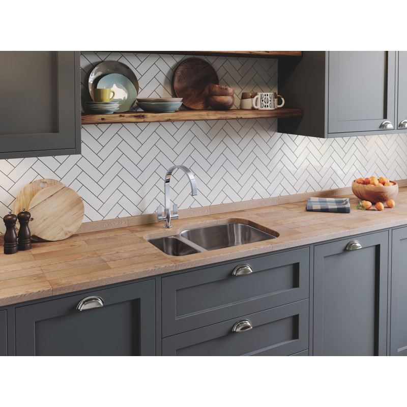 Classic Single Bowl Undermount Kitchen Sink, Left