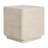 Daphne Outdoor Patio MGO Side Table, Beige Travertine Finish, Set Of 1