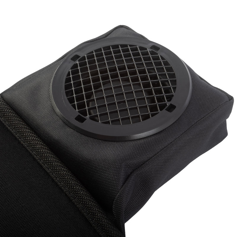 Black Mesh 12V Cooling Car Seat Cushion with Adjustable Fans