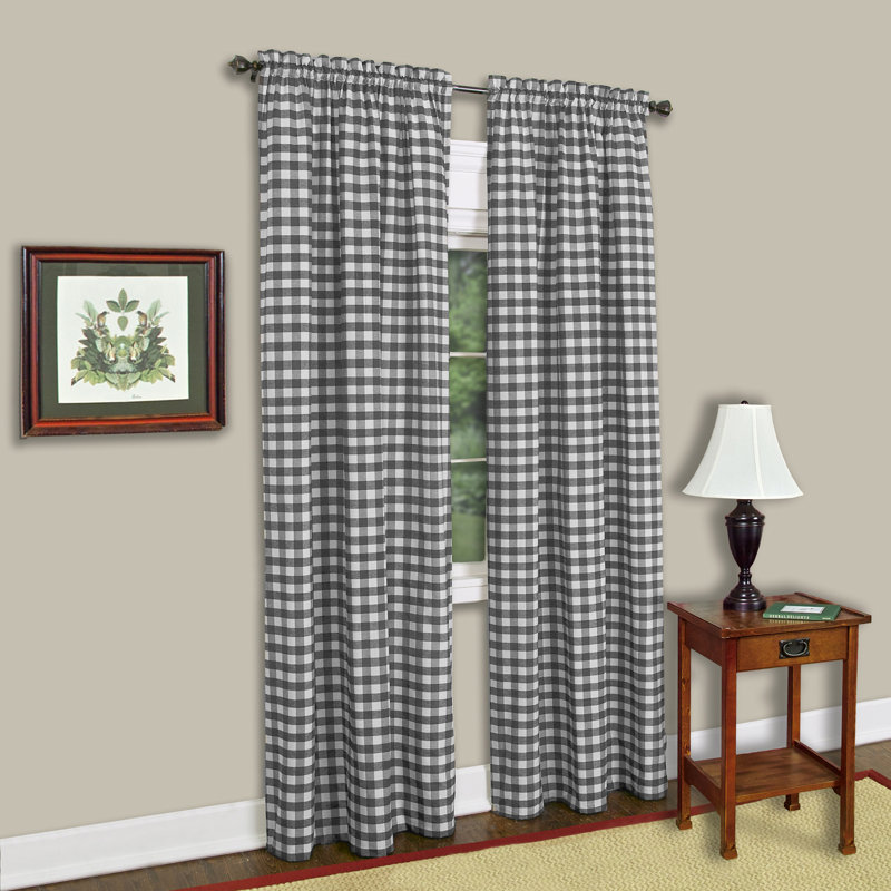 Haylee Sheer Curtain Single Panel, 63" L x 42" W