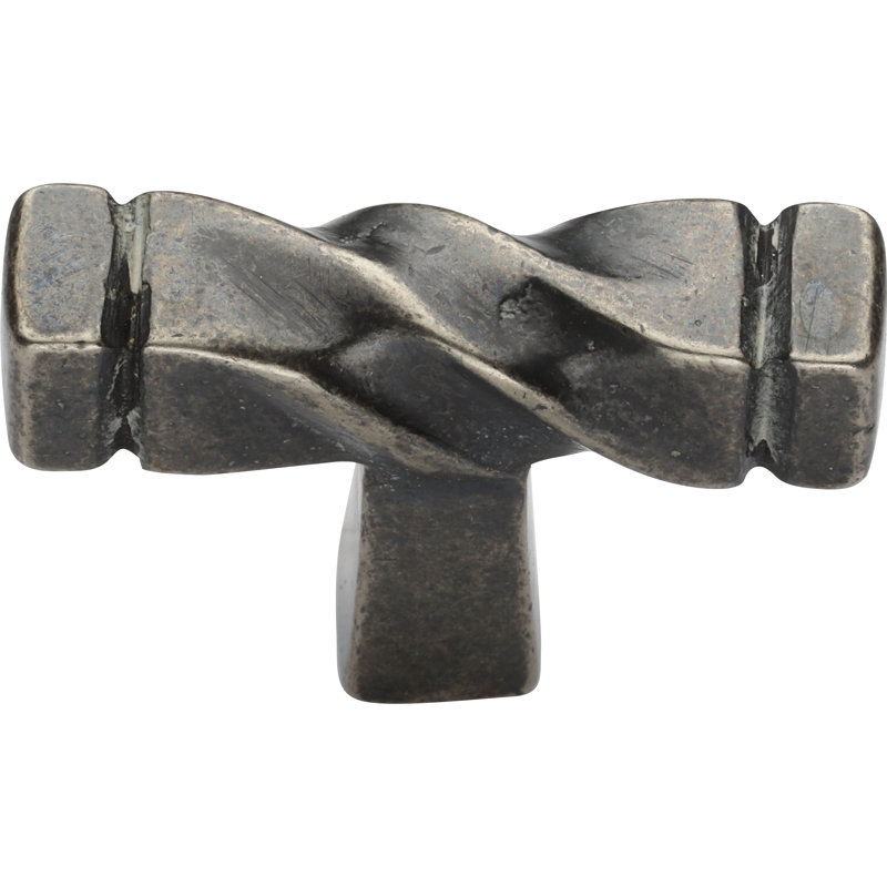 Bouton d'armoire Twist Stick, Bronze blanc moyen