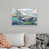 White Floater Framed