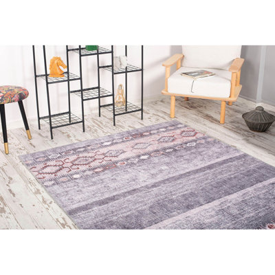 Luxurious Machine Washable Carpet, 100% Polyester, 7.5 x 10.8 Feet | Pile Height: 0.2 Inches, 1850 g/m² | Recycled Poly Cotton Underside, Easy Care, Perfect for Living Room & Bedroom, Soft & Durable Design