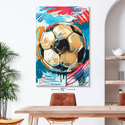 «Fun Soccer Ball», reproduction sur toile tendue