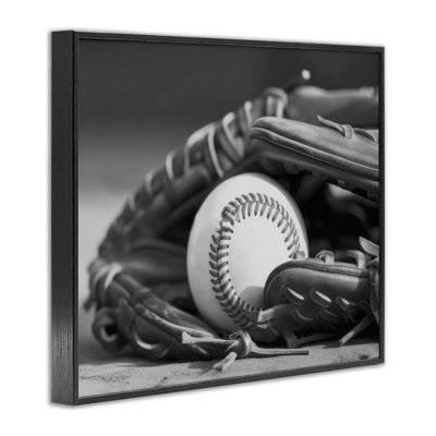 Baseball Mitt & Ball Giclee Art by Daphne Polselli