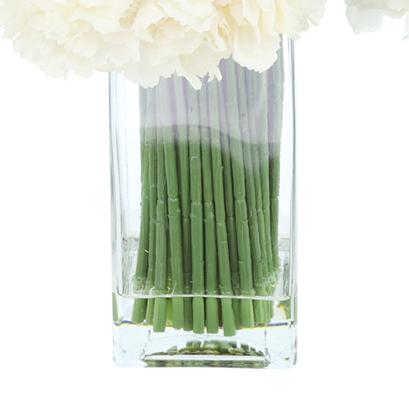 Hydrangea With Eucalyptus And Grass Arrangement