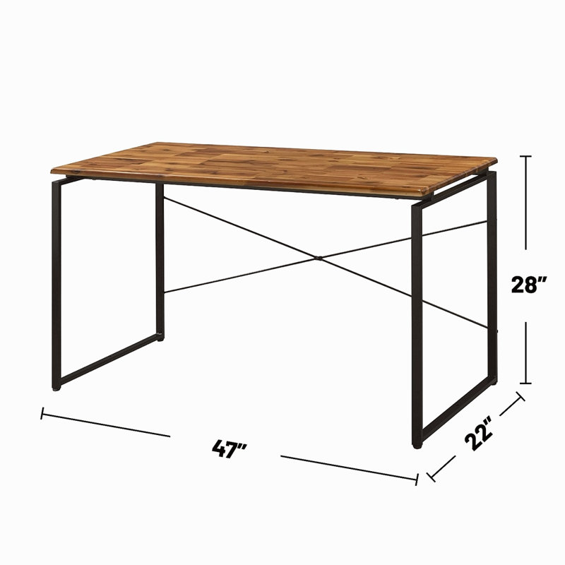 Bureau d'écriture rectangulaire en bois massif, Chêne