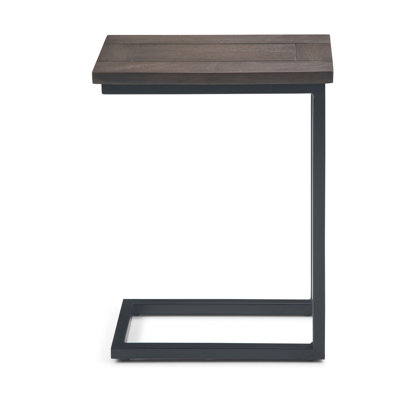 Skyler - Table d'appoint en C - Brun noyer