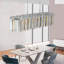 Luminaire de lustre de plafond moderne en cristal ovale de luxe (sans ampoules)