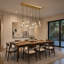 Lustre en cristal avec longueur réglable-1247229580