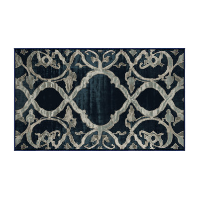 Machine Washable Gray Area Rug