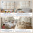 Linen Upholstered Wall-Mounted Headboard With Adjustable Height, Beige-695207159-695207115