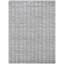 Striped Area Rug in Silver And Dark Grey-749652181