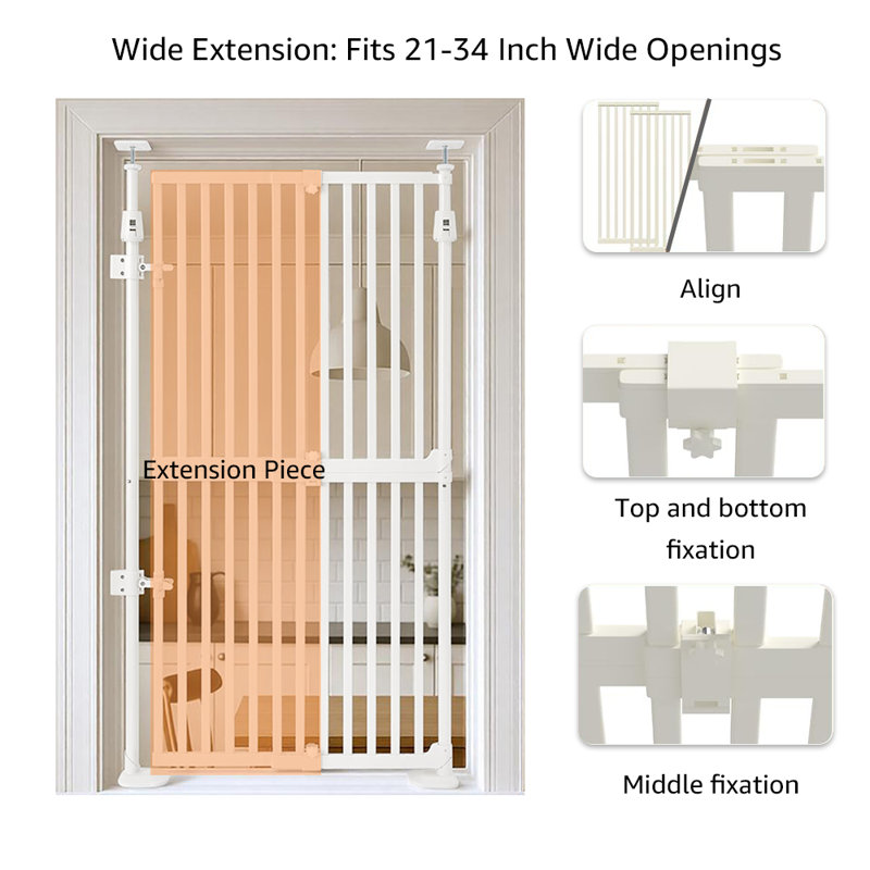 Iron Pressure Mounted Pet Gate